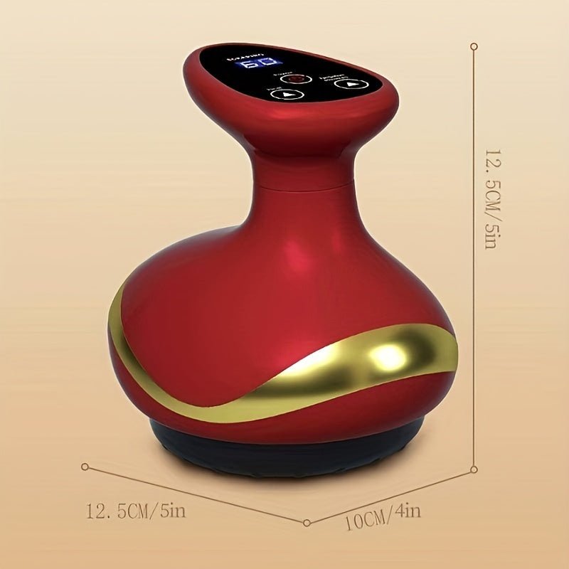 Electric Vacuum Cupping Massage Device with Heating(Red) - Luxe and kind