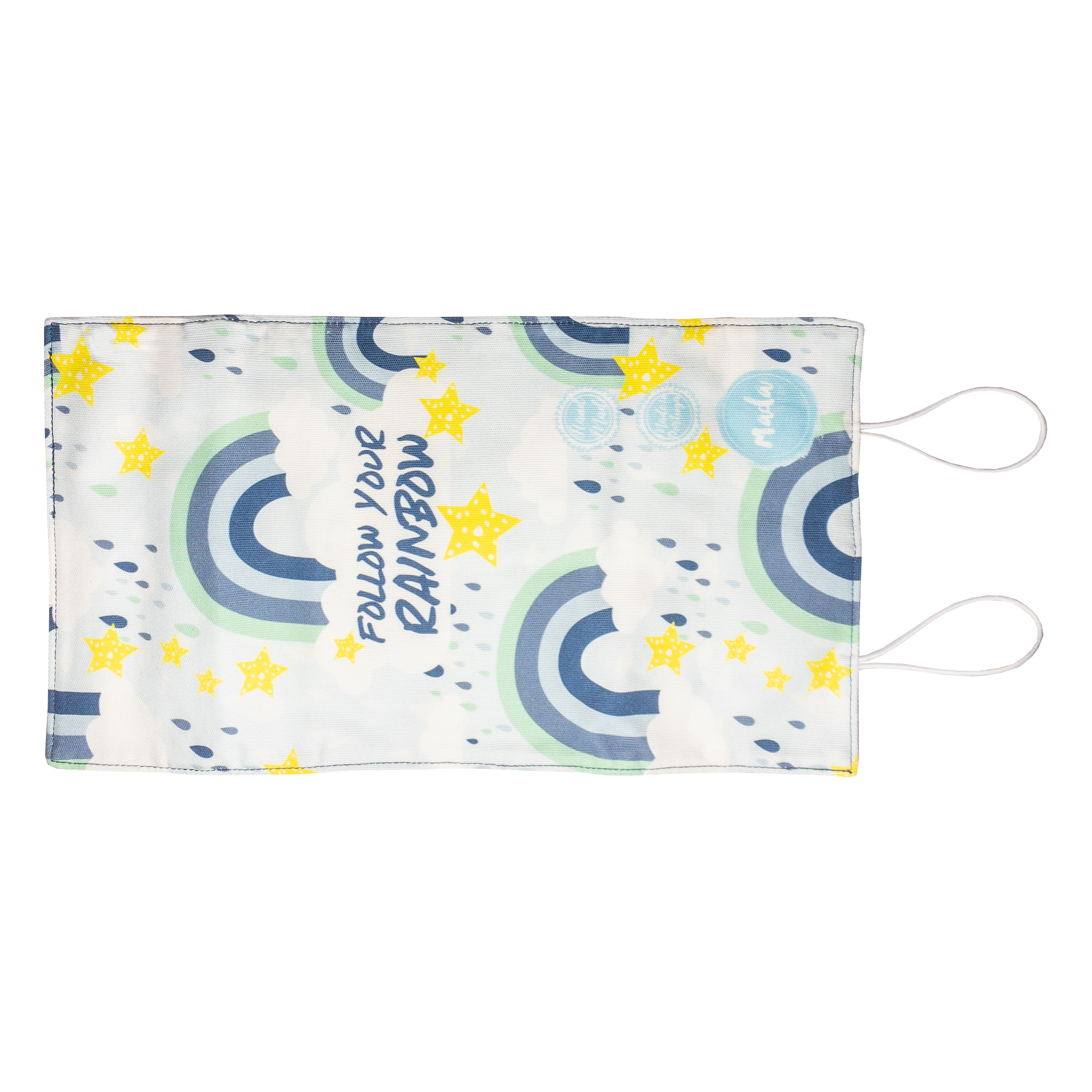 Blue Rainbow Long Pencil Case-1