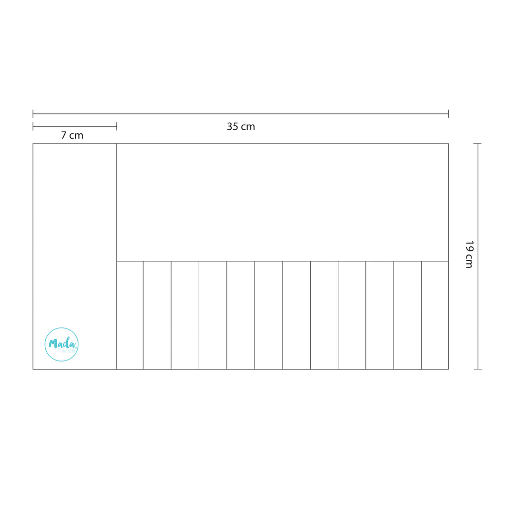 Blue Rainbow Long Pencil Case-4