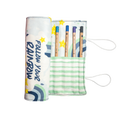 Blue Rainbow Long Pencil Case-0