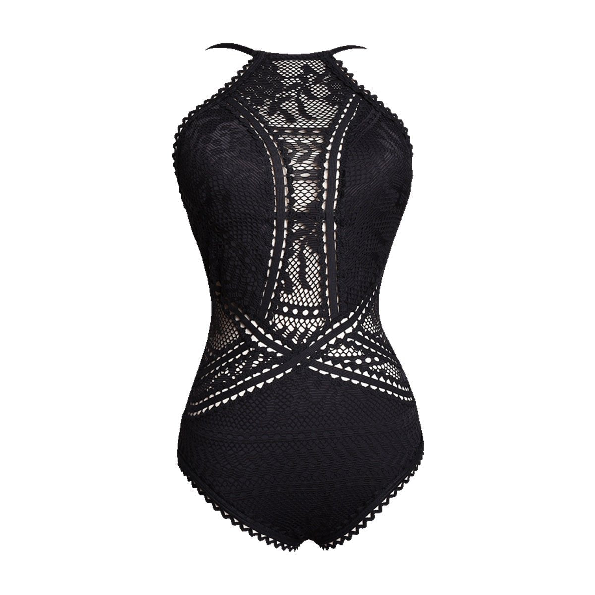 Lace Up One Tie Back One Piece Swimsuit - Luxe and kind