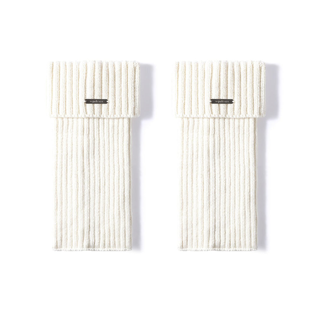 Women's 30cm Cuffed Ribbed Leg Warmers – Autumn & Winter 2-Pair Set